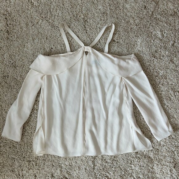Proenza Schouler Ivory Off-The-Shoulder Top - Picture 1 of 8
